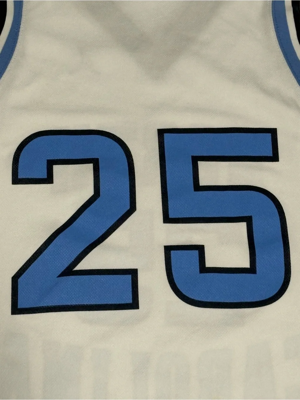 Jordan North Carolina Tar Heels #25 Jersey - White & Carolina Blue